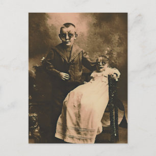Zombie Siblings Postcard