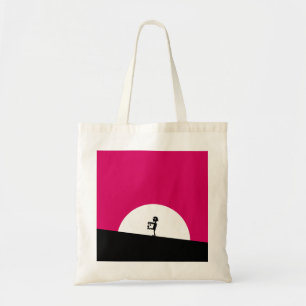 Zombie Silhouette with Full Moon Tote Bag