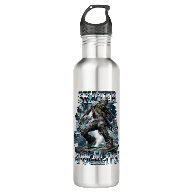 ZOMBIE SKATER APOCALYPSE 710 ML WATER BOTTLE (Front)