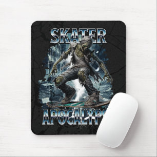 ZOMBIE SKATER APOCALYPSE MOUSE MAT