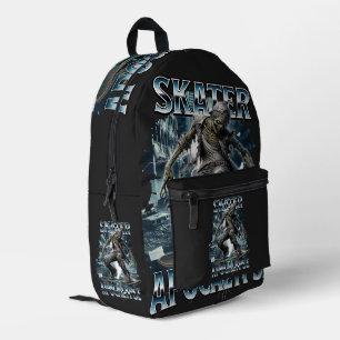 ZOMBIE SKATER APOCALYPSE PRINTED BACKPACK