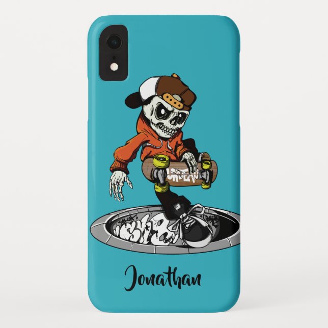 Zombie Skater custom name & colour phone cases (Back)