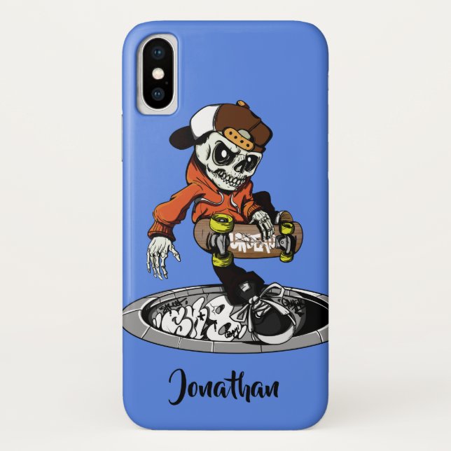 Zombie Skater custom name & colour phone cases (Back)