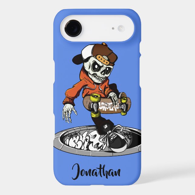 Zombie Skater custom name & colour phone cases (Back)