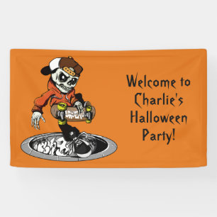 Zombie Skater custom text & colour banner