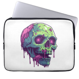 Zombie Skull Apocalypse Laptop Sleeve