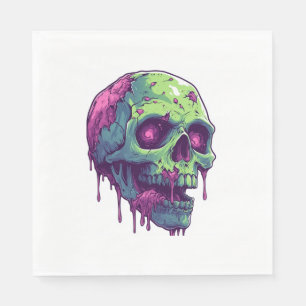 Zombie Skull Apocalypse Napkin