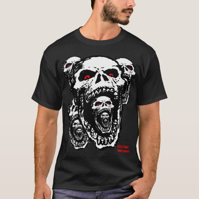 Zombie Skulls T-shirt (Front)