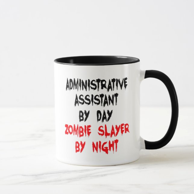 Zombie Slayer Administrative Assistant Mug (Right)