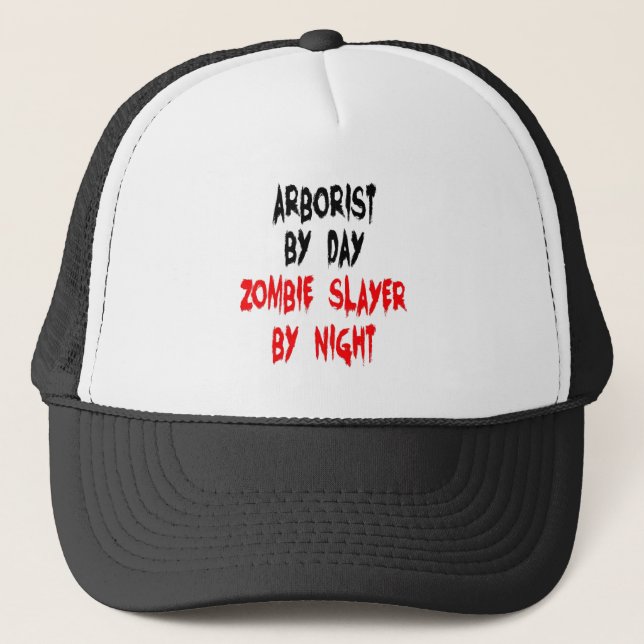 Zombie Slayer Arborist Trucker Hat (Front)