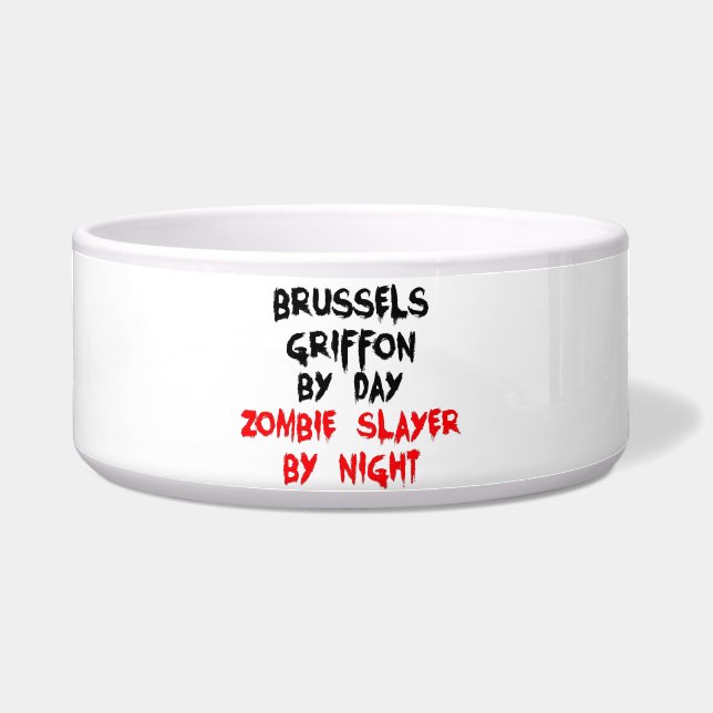 Zombie Slayer Brussels Griffon Dog (Front)