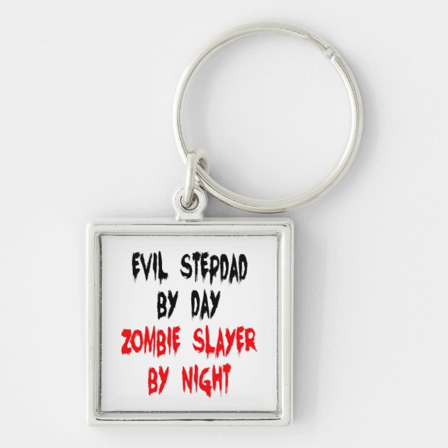 Zombie Slayer Evil Stepdad Key Ring (Front)