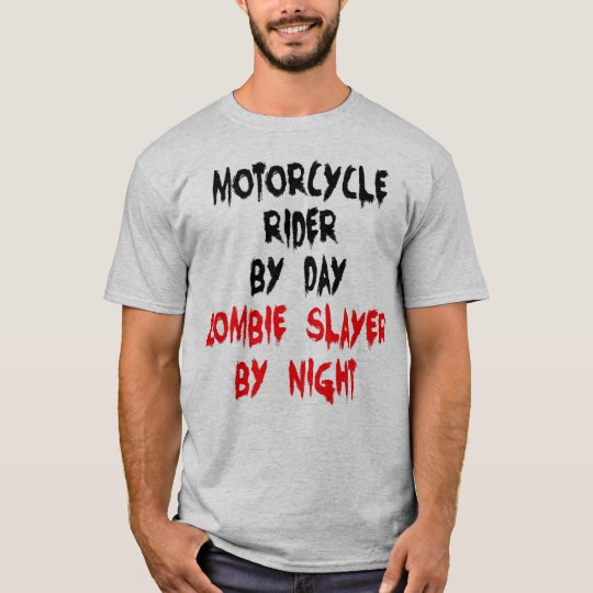 Zombie Slayer Motorcycle Rider T-Shirt