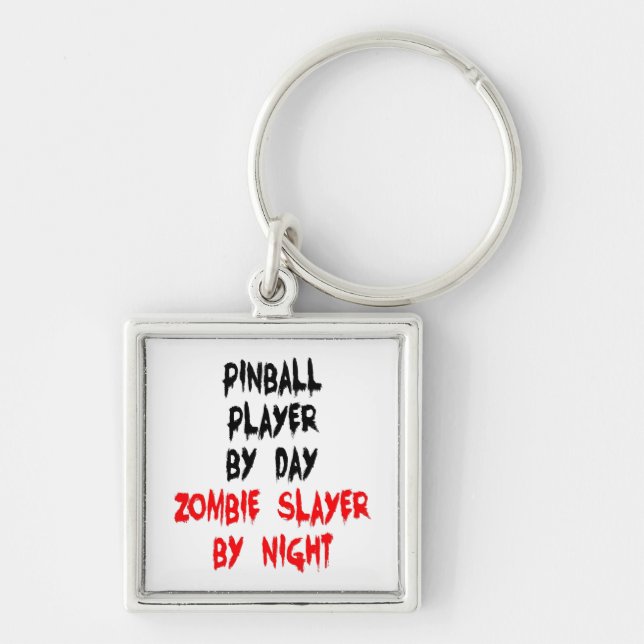 Zombie Slayer Pinball Player Key Ring (Front)