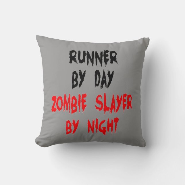Zombie Slayer Runner Cushion (Front)