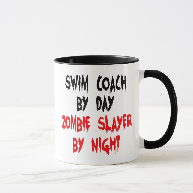 Zombie Slayer Swim Coach Mug (Right)