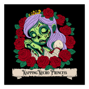 Zombie Sleeping Beauty Poster