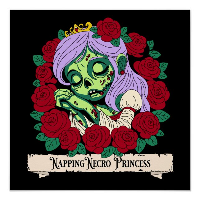 Zombie Sleeping Beauty Poster (Front)