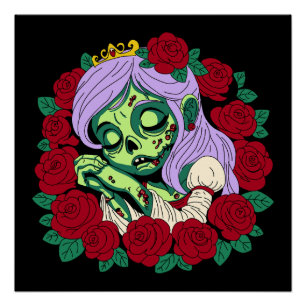 Zombie Sleeping Beauty Poster