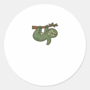 Zombie Sloth Classic T-Shirt Classic Round Sticker