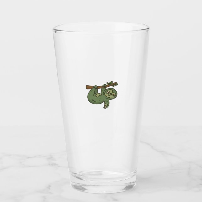 Zombie Sloth Classic T-Shirt Glass (Front)
