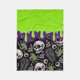 Zombie sludge fleece blanket
