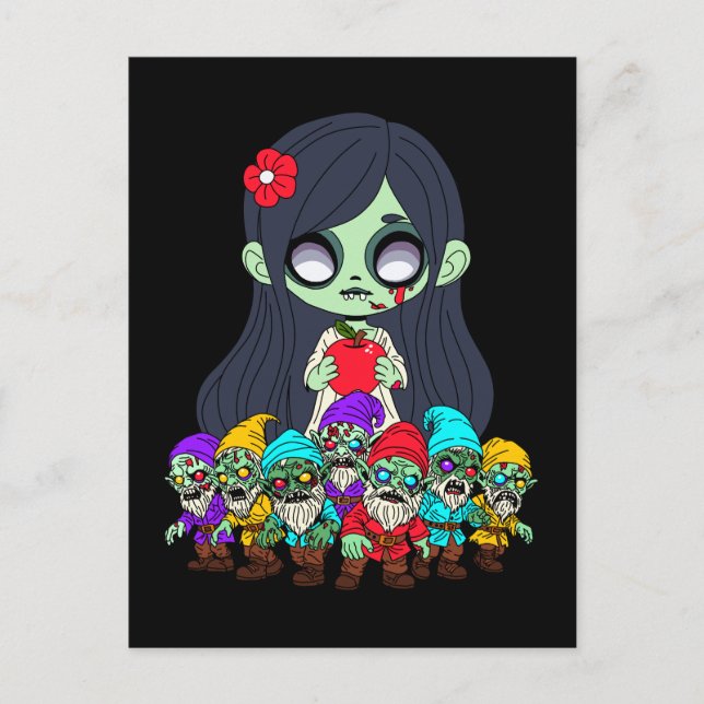 Zombie Snow White Postcard (Front)