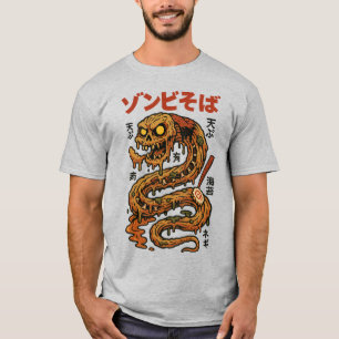 Zombie Soba Noodles – Creepy Japanese Horror Serpe T-Shirt