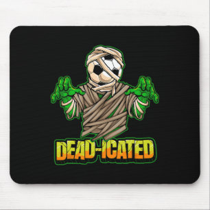Zombie Soccer Player Scary Soccer Halloween  Mouse Mat
