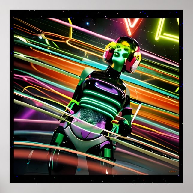 Zombie Space Disco Poster (Front)