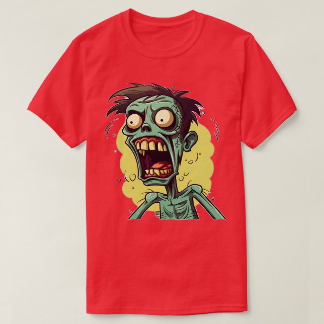 Zombie Spooky Halloween Horror Goth Zombies 1 T-Shirt (Design Front)