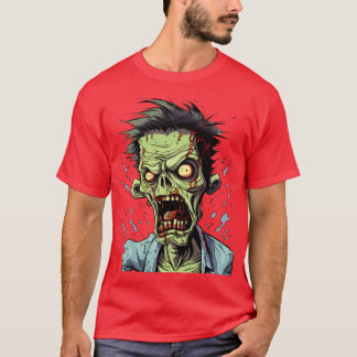 Zombie Spooky Halloween Horror Goth Zombies 2 T-Shirt
