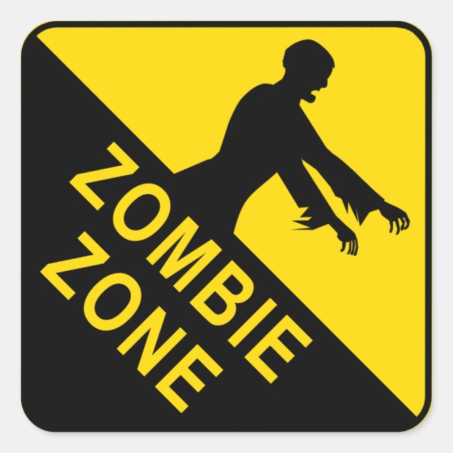 Zombie Square Stickers (Front)