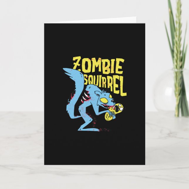 Zombie Squirrel Card (Front)