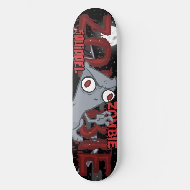 Zombie Squirrel Foamy Skateboard (Front)