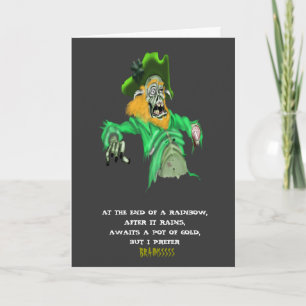 zombie st. patricks day card