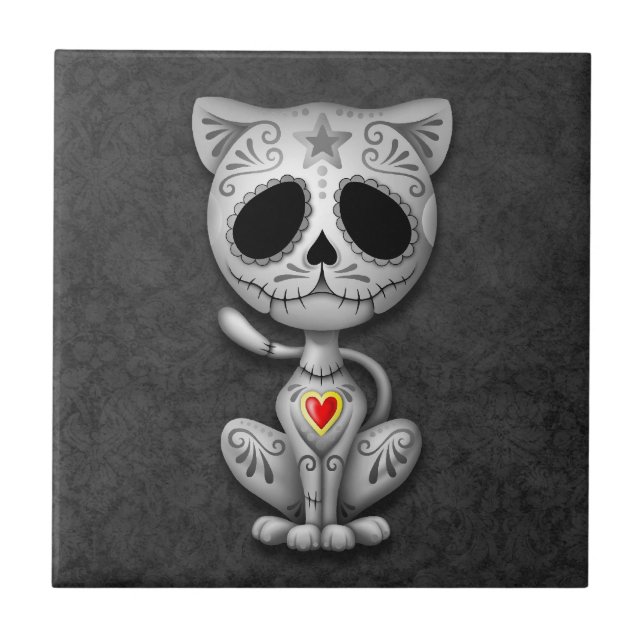 Zombie Sugar Kitten, dark Tile (Front)