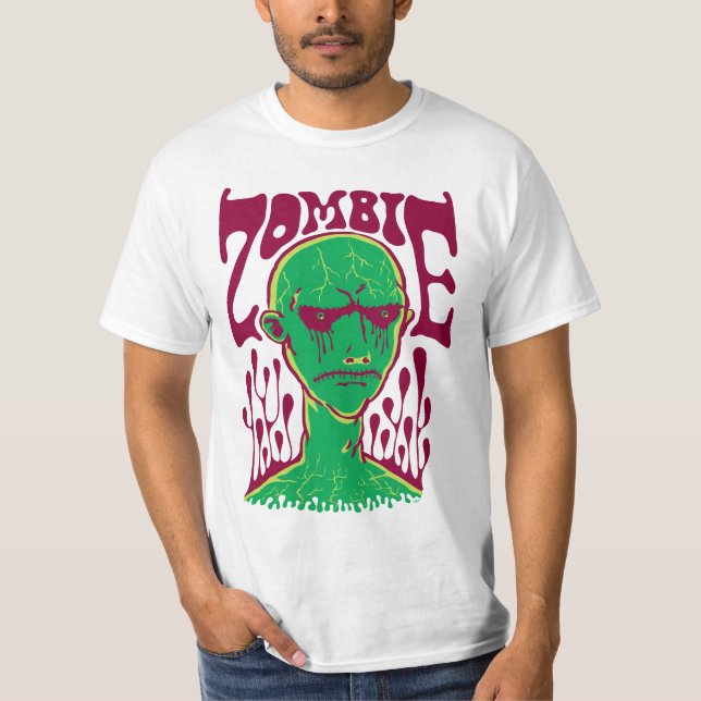 Zombie—Swamped (Swamp Gas Green) T-Shirt (Front)