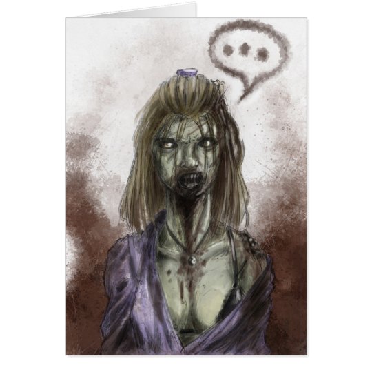 Zombie Sweetheart Card