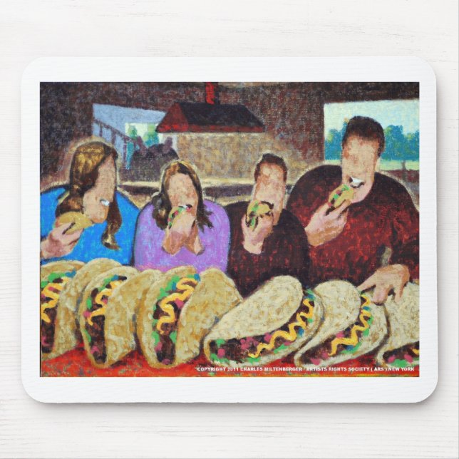 Zombie Taco Tuesday Mouse Mat (Front)