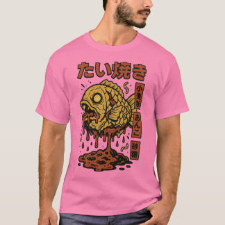 Zombie Taiyaki – Creepy Japanese Fish Pastry Horro T-Shirt
