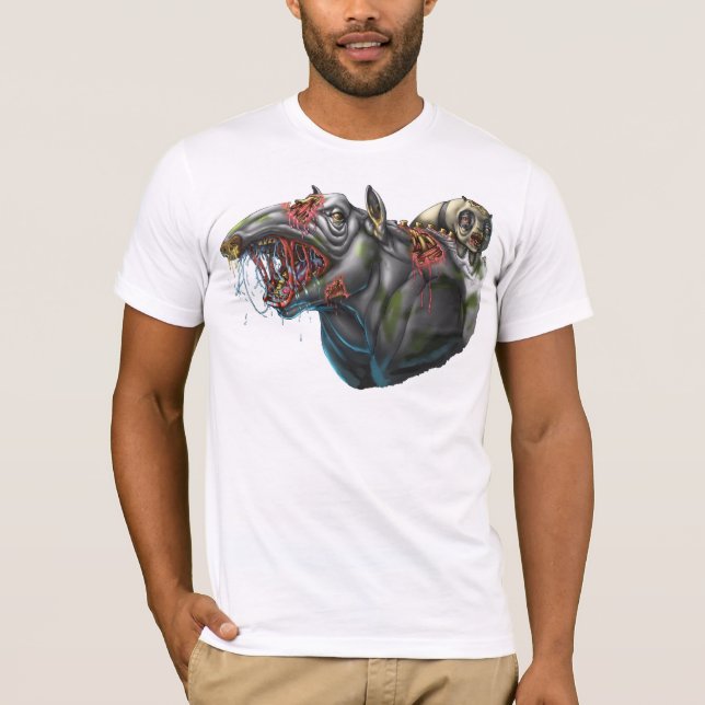Zombie Tapir and Panda T-Shirt (Front)