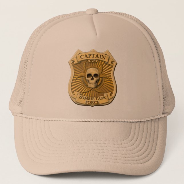 Zombie Task Force - Captain Badge Trucker Hat (Front)