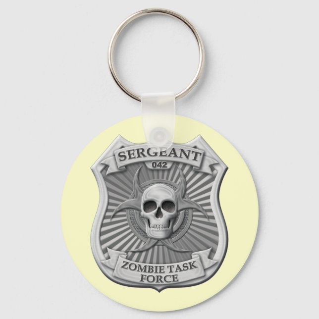 Zombie Task Force - Sergeant Badge Key Ring (Front)