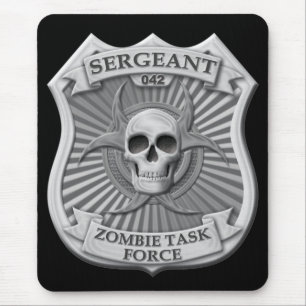 Zombie Task Force - Sergeant Badge Mouse Mat