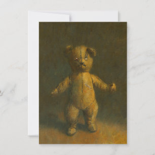Zombie Teddy Invitation Card