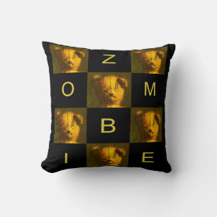 Zombie Teddy Throw Cushion