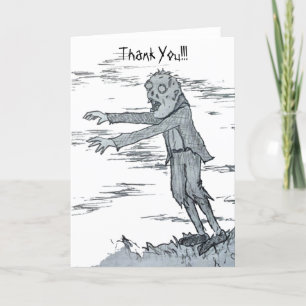 Zombie Thank You Card
