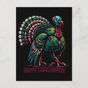 Zombie Thanksgiving Turkey Postcard