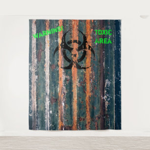 Zombie Toxic Zone Halloween Costume Party Photo Tapestry
